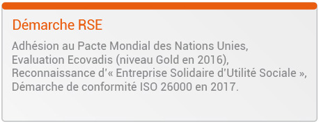 Démarche RSE Démarche RSE